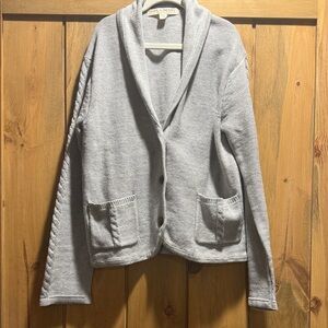 Gray Shawl Collar Cardigan (Kids)